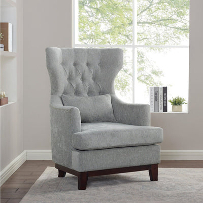 Adriano Collection Light Grey Accent Chair - MA-1217F5S