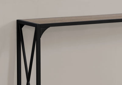 Accent Table - 48"L / Dark Taupe / Black Hall Console - I 2125