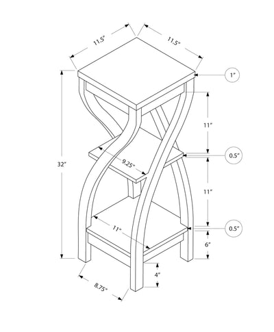 Accent Table - 32"H / Black - I 2414