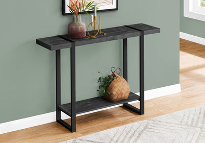 Accent Table - 48"L / Black Reclaimed Wood-Look / Black - I 2861