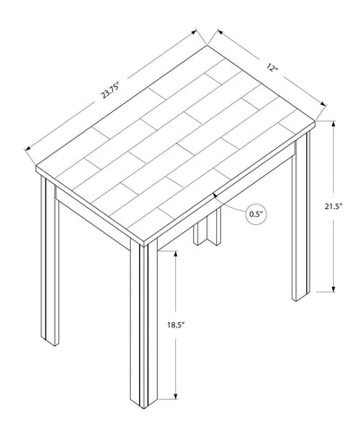 Accent Table - Black / Grey Marble - I 3112