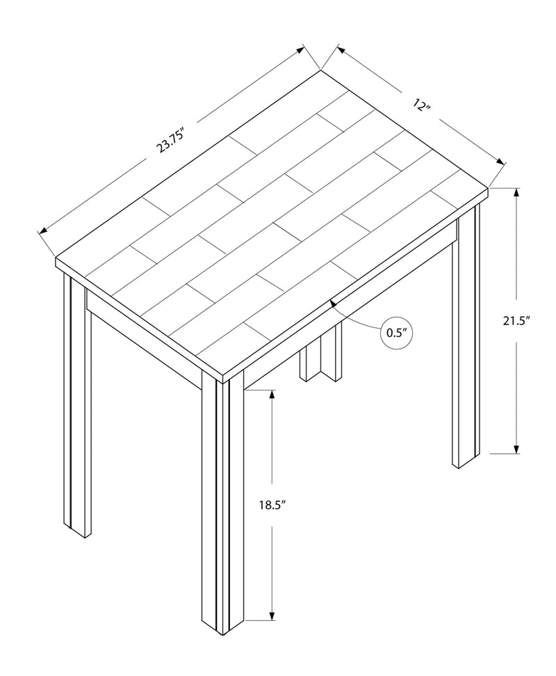 Accent Table - Black / Grey Marble - I 3112