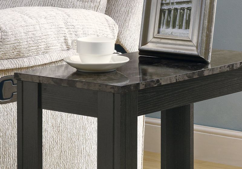 Accent Table - Black / Grey Marble - I 3112