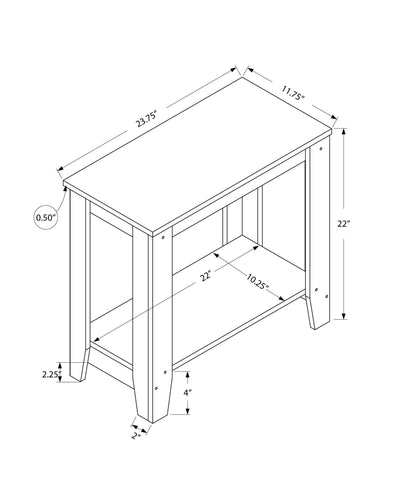 Accent Table - Black / Grey Top - I 3134