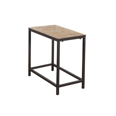 Accent Table - Terracotta Tile Top / Hammered Brown - I 3163