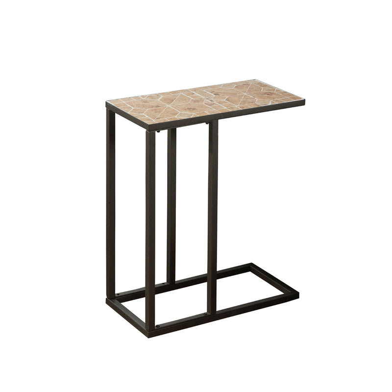 Accent Table - Terracotta Tile Top / Hammered Brown - I 3164