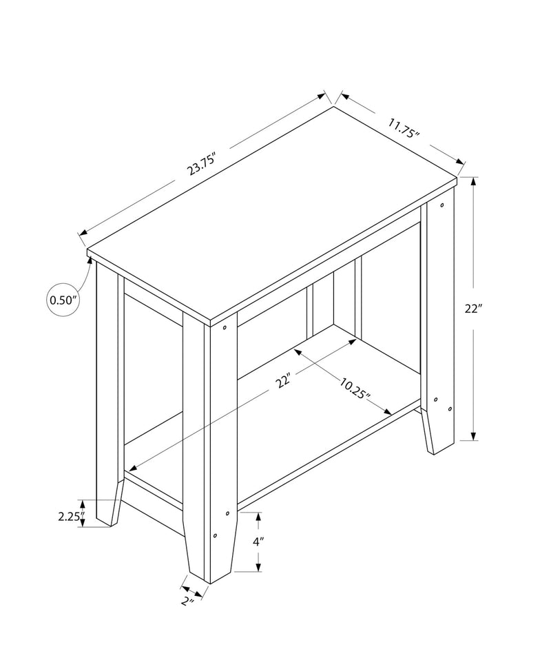 Accent Table - 22"H / Brown Oak - I 3388