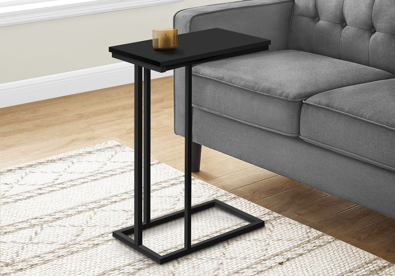 Accent Table - 25"H / Black / Black Metal - I 3467