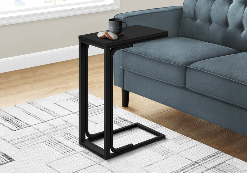 Accent Table - 25"H / Black / Black Metal - I 3477