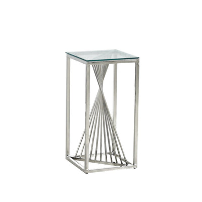 Prisma Glass Top Accent Table Medium - MA-6872-02B