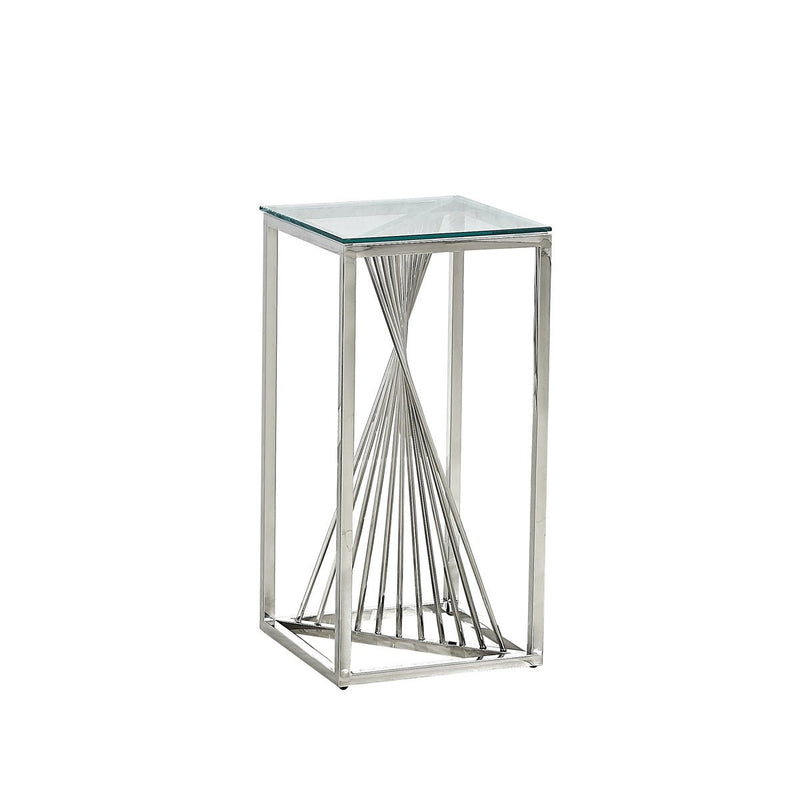 Prisma Glass Top Accent Table Medium - MA-6872-02B