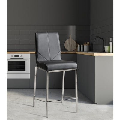 Latte Black Counter-Height Chair - MA-1135BLK