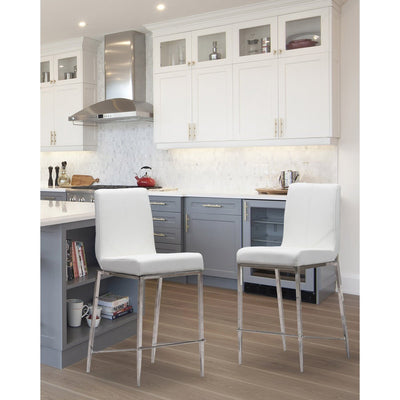 Latte White Counter-Height Chair - MA-1135WHT