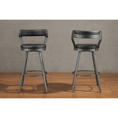 Appert Collection Swivel Pub Height Chair, Black - MA-5566-29BK