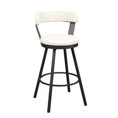 Appert Collection Swivel Pub Height Chair, White - MA-5566-29WT