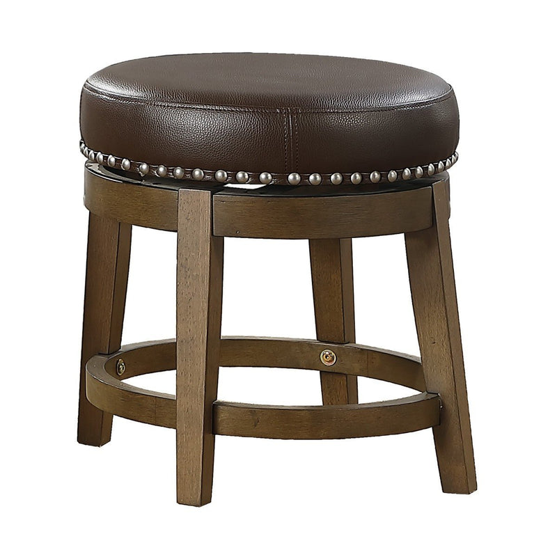 Westby Short Round Swivel Stool, Brown - MA-5681BRW-18