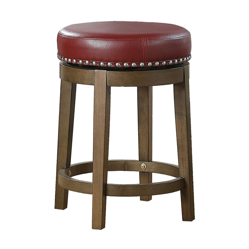 Westby Medium Round Swivel Counter Height Stool, Red - MA-5681RED-24