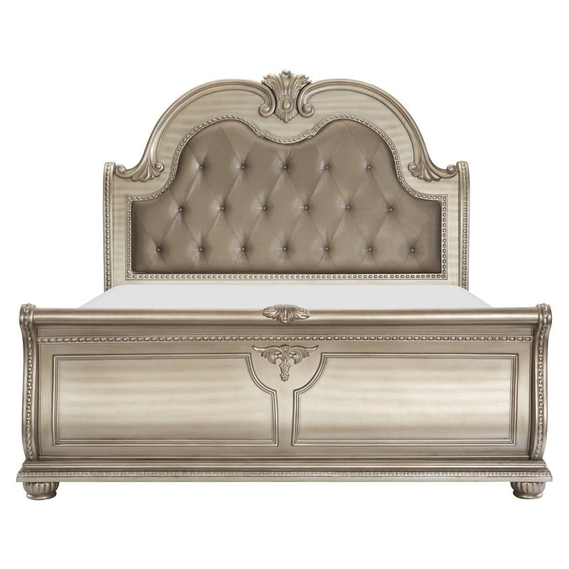 Cavalier Silver Queen Bed - MA-1757SV-1*