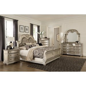 Cavalier Silver Eastern King Bed - MA-1757SVK-1EK*