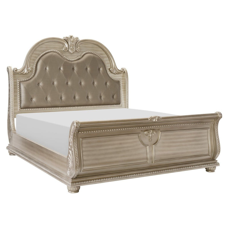 Cavalier Silver Eastern King Bed - MA-1757SVK-1EK*