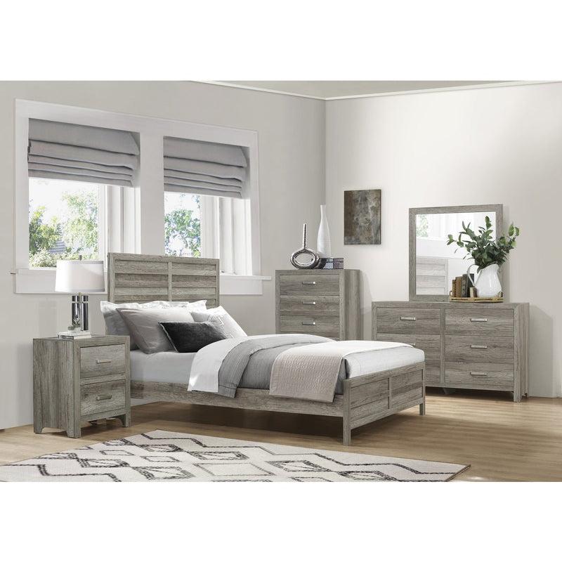 Grey Mandan Queen Bed - MA-1910GY-1*