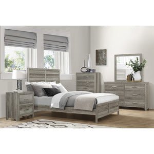 Grey Mandan Double Bed - MA-1910GYF-1*