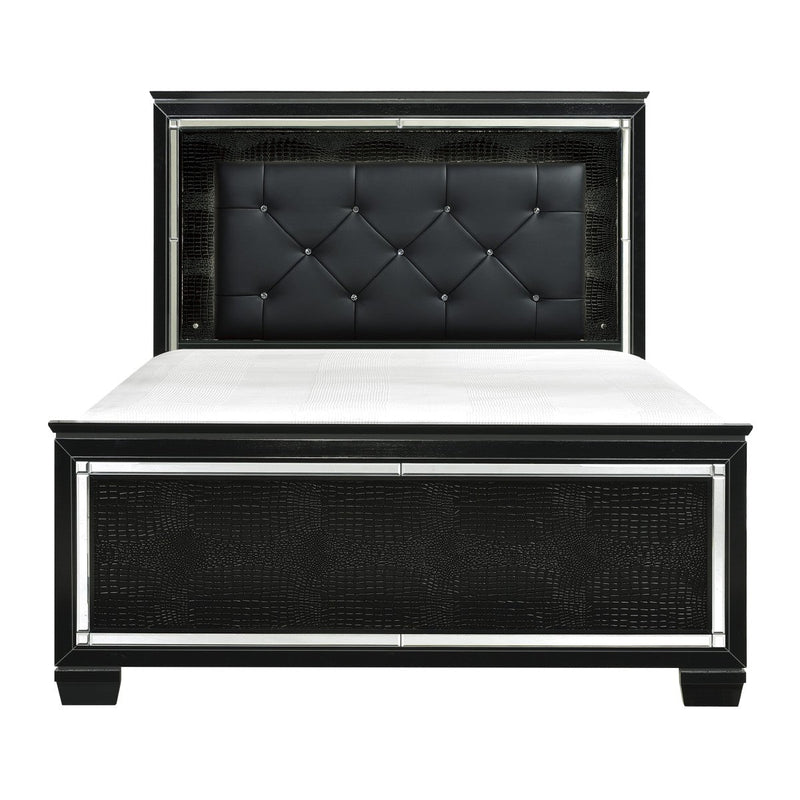 Allura Black Queen Bed, LED Lighting - MA-1916BK-1*