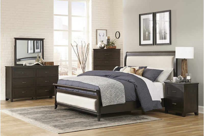 Hebron Upholstered King Bed - MA-1923NBK