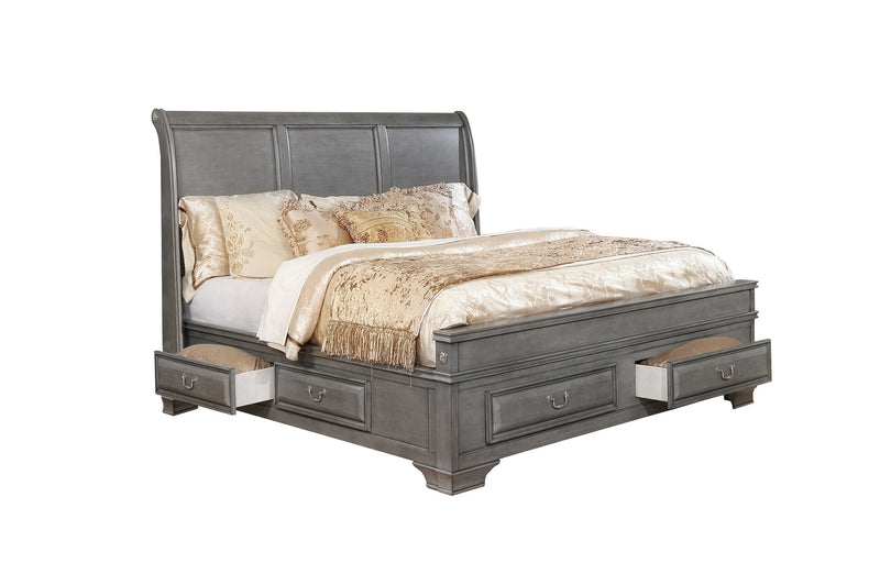 Milton Grey storage bed