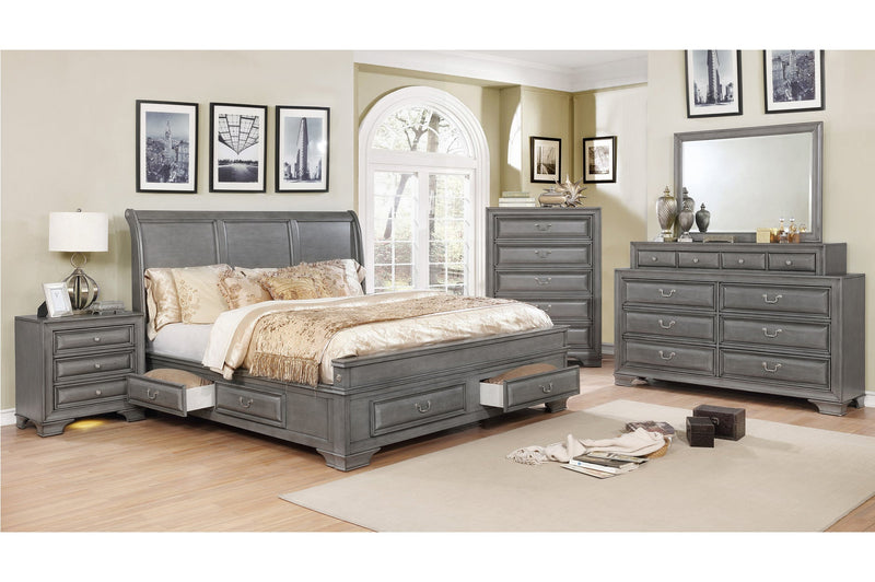 Milton Grey Bedroom Collection