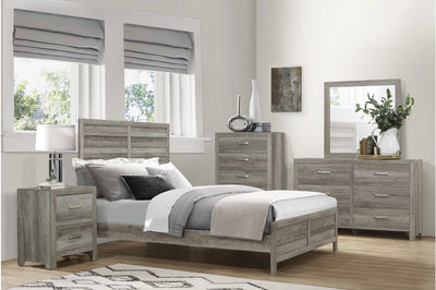 Grey Mandan Bedroom Collection - MA-1910GYQ-1*-5pcs