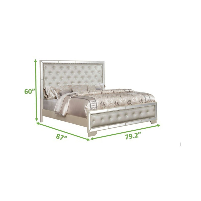 Madison Beige Bedroom Set - ME-1221BE-5PC-D