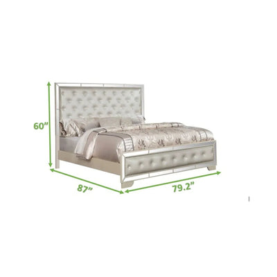 Madison Beige Collection King Bed - ME-1221BE-K