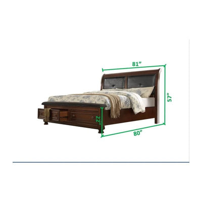 Austin Collection Platform Bed - ME-852-Q