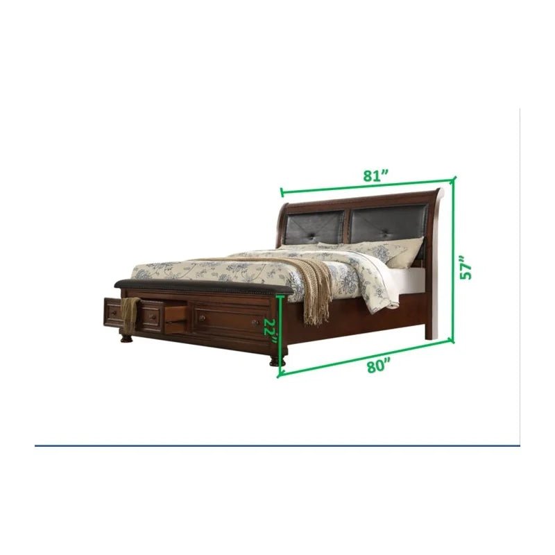 Austin Collection Platform Bed - ME-852-Q