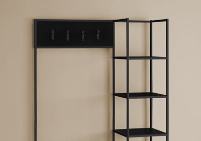 Bench - 72"H / Black / Black Metal Hall Entry - I 4510