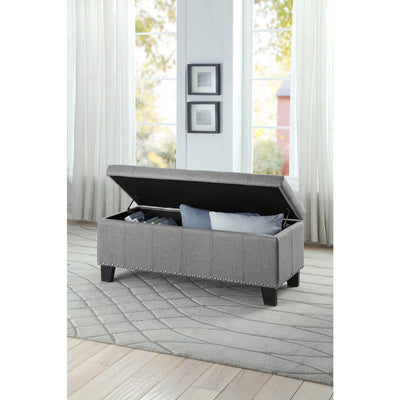 Fedora Grey Lift Top Storage Bench - MA-4614-F3