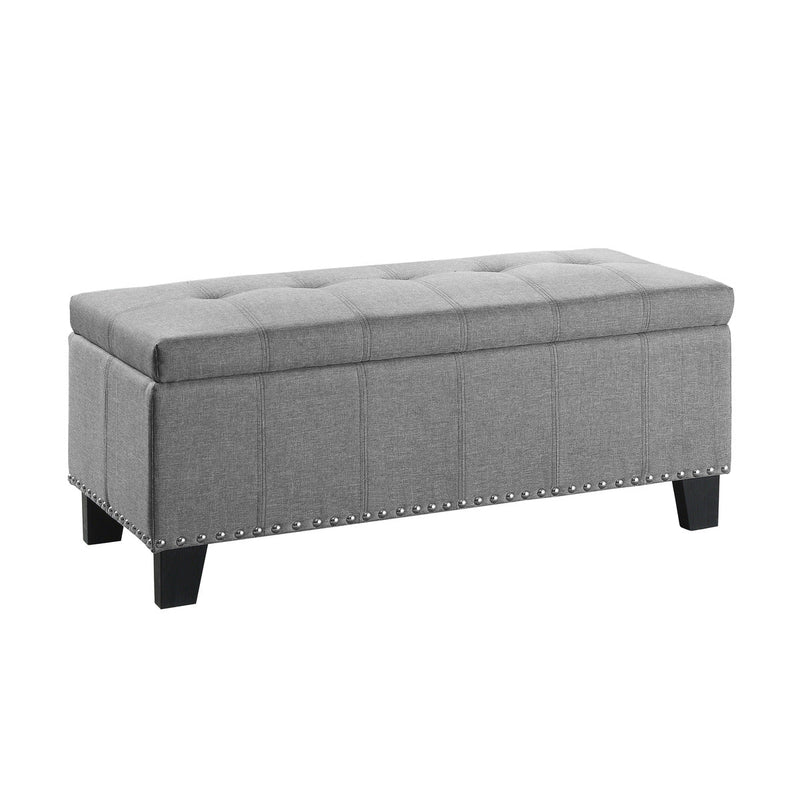 Fedora Grey Lift Top Storage Bench - MA-4614-F3