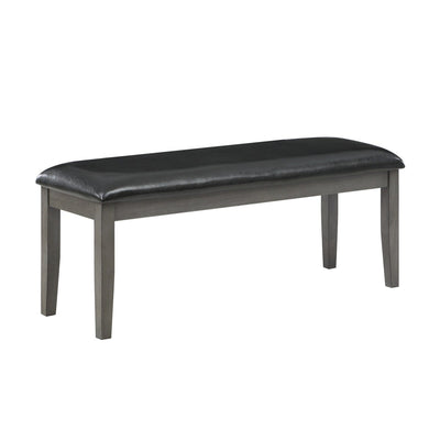 Grey dining bench