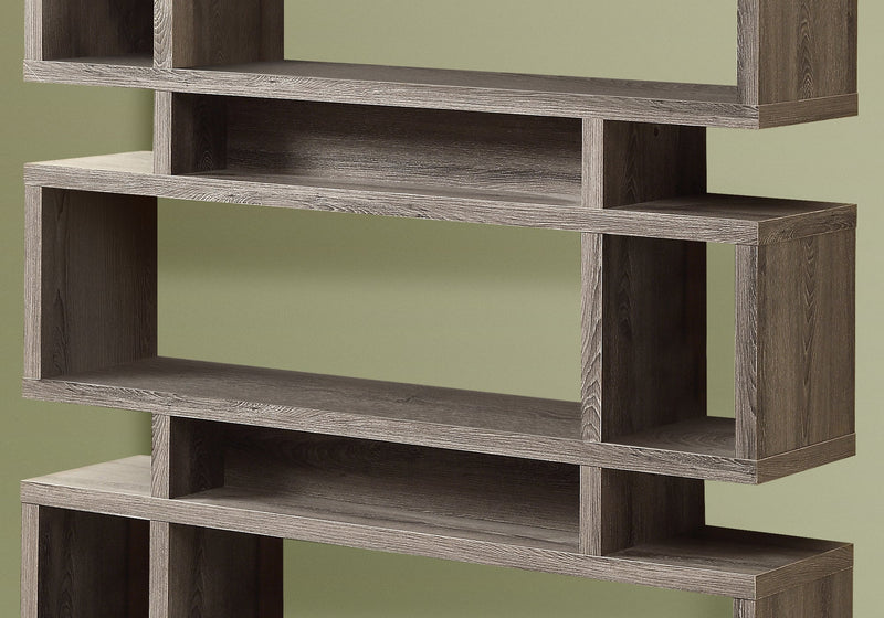 Bookcase - 55"H / Dark Taupe Modern Style - I 3251