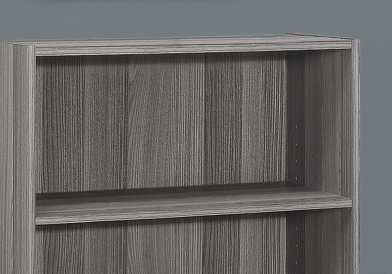 Bookcase - 36"H / Grey With 3 Shelves - I 7478