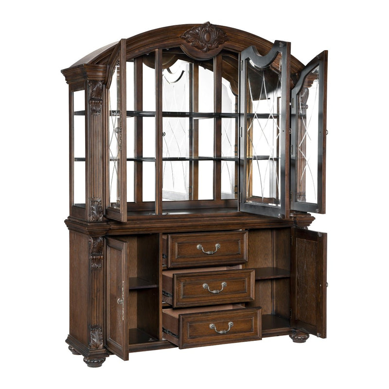 Bergen Collection Dark Oak Buffet & Hutch - MA-5829-50*