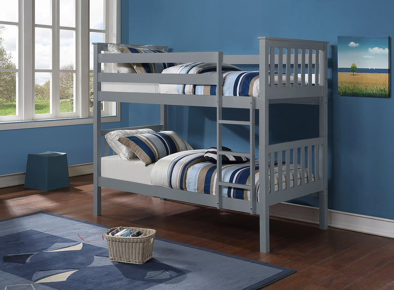 Grey Wooden Splitable Bunk Bed - IF-B-101-S-G