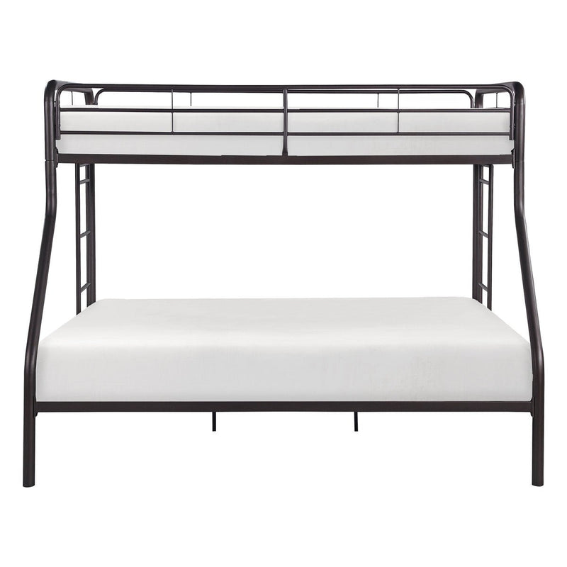 Twin/Full Bunk Bed Elegant Metal Bunkbed - MA-B2009DZTF-1