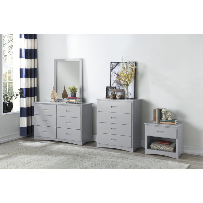 Grey Twin/Twin Solid Wood Bunkbed with Bedroom Furniture Options - MA-B2063+MA-B2063-R