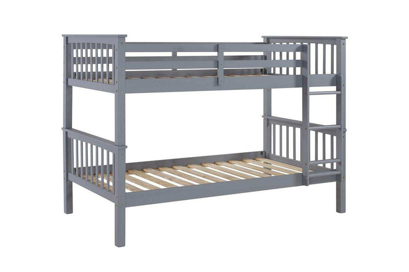 Grey Twin/Twin Split-able Solid wood bunk bed - T-2500G