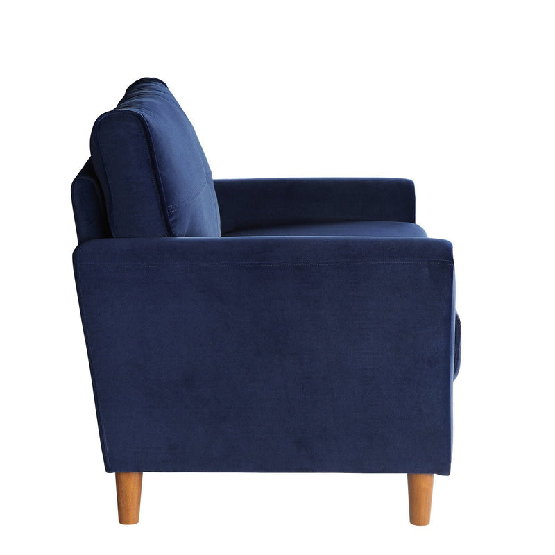 Dunleith Collection Chair Blue Velvet Fabric - MA-9348BUE-1