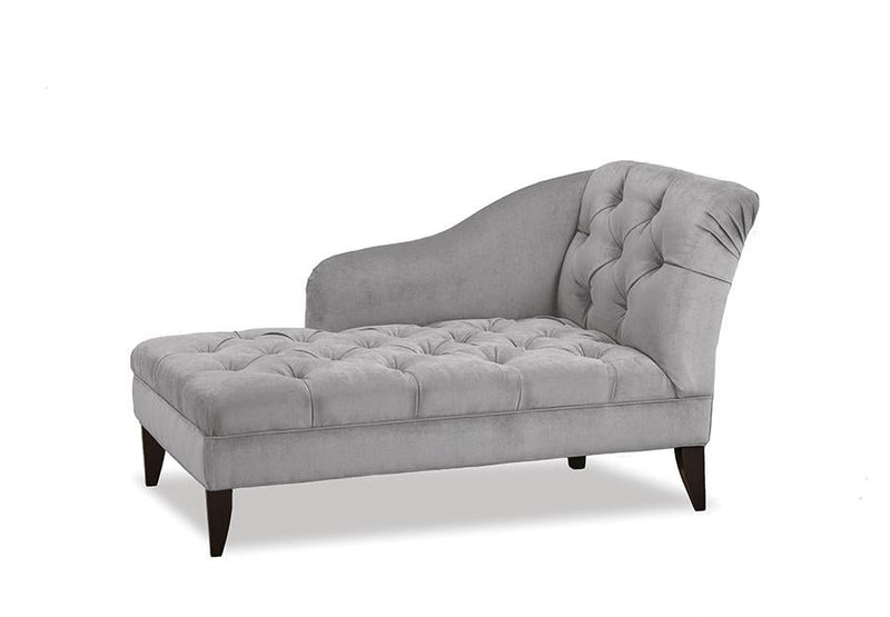 Right / Left Arm Facing Velvet-Style Fabric Chaise - R-854