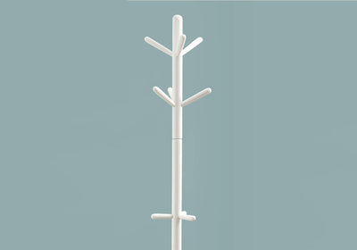 Coat Rack - 69"H / White Wood Contemporary Style - I 2002