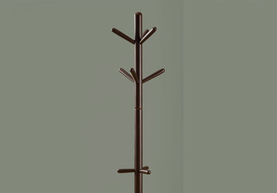 Coat Rack - 69"H / Cappuccino Wood Contemporary Style - I 2004